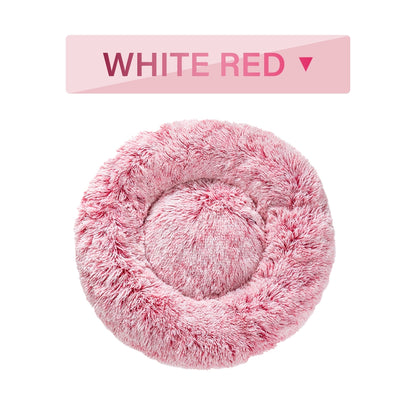 PetCarePlusShop®| Fluffy Donut Dog Bed