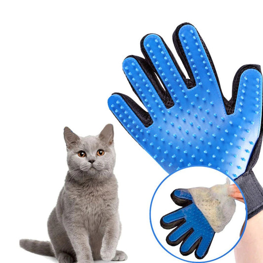 PetCarePlusShop®|Pet Grooming Glove: Gentle Deshedding Brush for Dogs & Cats