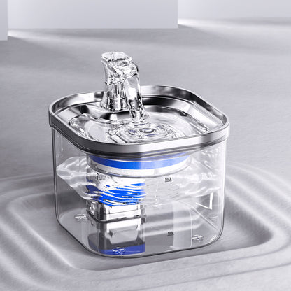 PetCarePlusShop®|Stainless Steel Automatic Pet Water Dispenser: Intelligent Fountain for Cats and Dogs