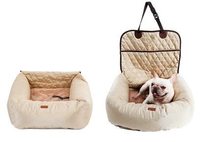 PetCarePlusShop®|2-in-1 Pet Dog Carrier & Car Seat Pad