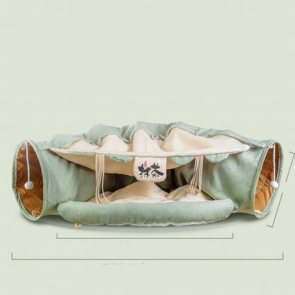 PetCarePlusShop®|Four Seasons Universal Cat Tunnel Cat Bed