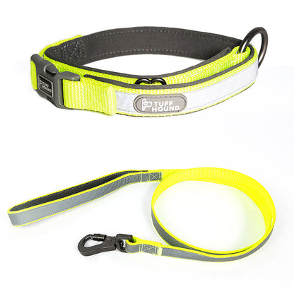 PetCarePlusShop®| Reflective Full Neck Dog Collar & Leash Set