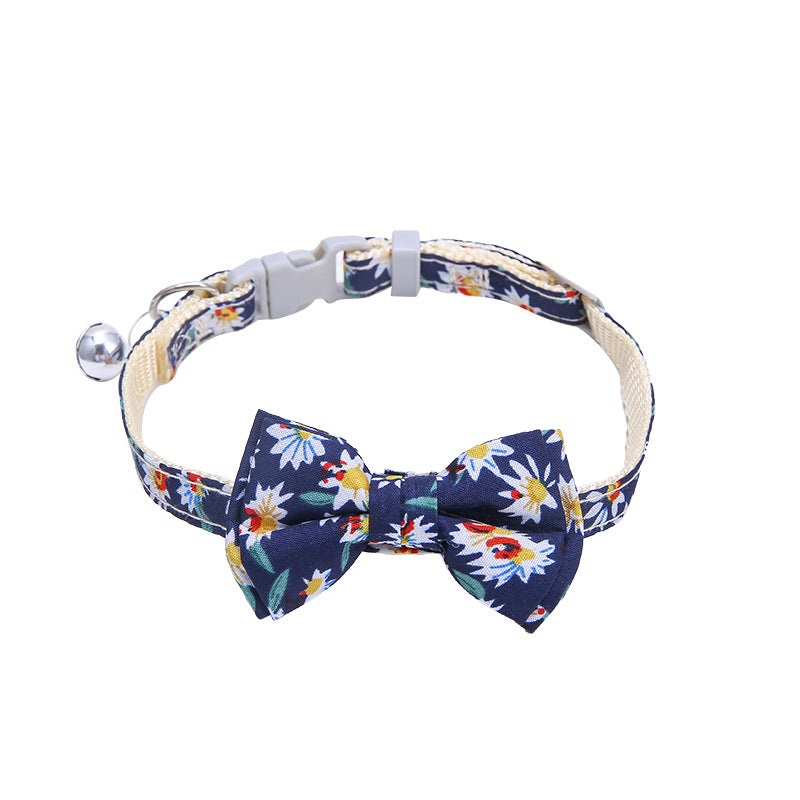 PetCarePlusShop®|  Plaid Bow Tie Collar Necklace With Bell