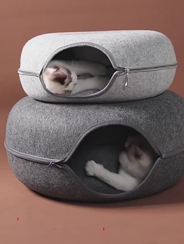 PetCarePlusShop®|Soft Cat Tunnel: Cozy Hideaway for Feline Fun and Comfort