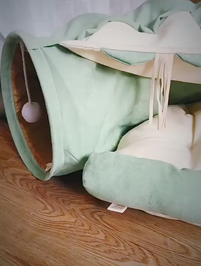 PetCarePlusShop®|Four Seasons Universal Cat Tunnel Cat Bed